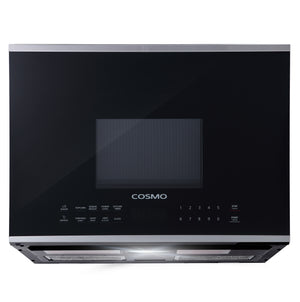Cosmo 24 In. Stainless Steel 1.34 cu. ft. Over the Range Microwave with Vent Fan