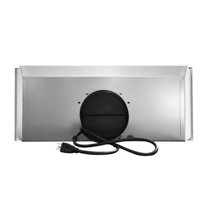 Cosmo 30 in. 380 CFM Ducted Insert Range Hood with Push Button Controls LED Lights and Permanent Filters in Stainless Steel
