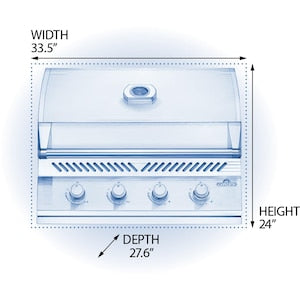 Napoleon Built-In 500 Series 32-Inch Natural Gas Grill - BI32NSS