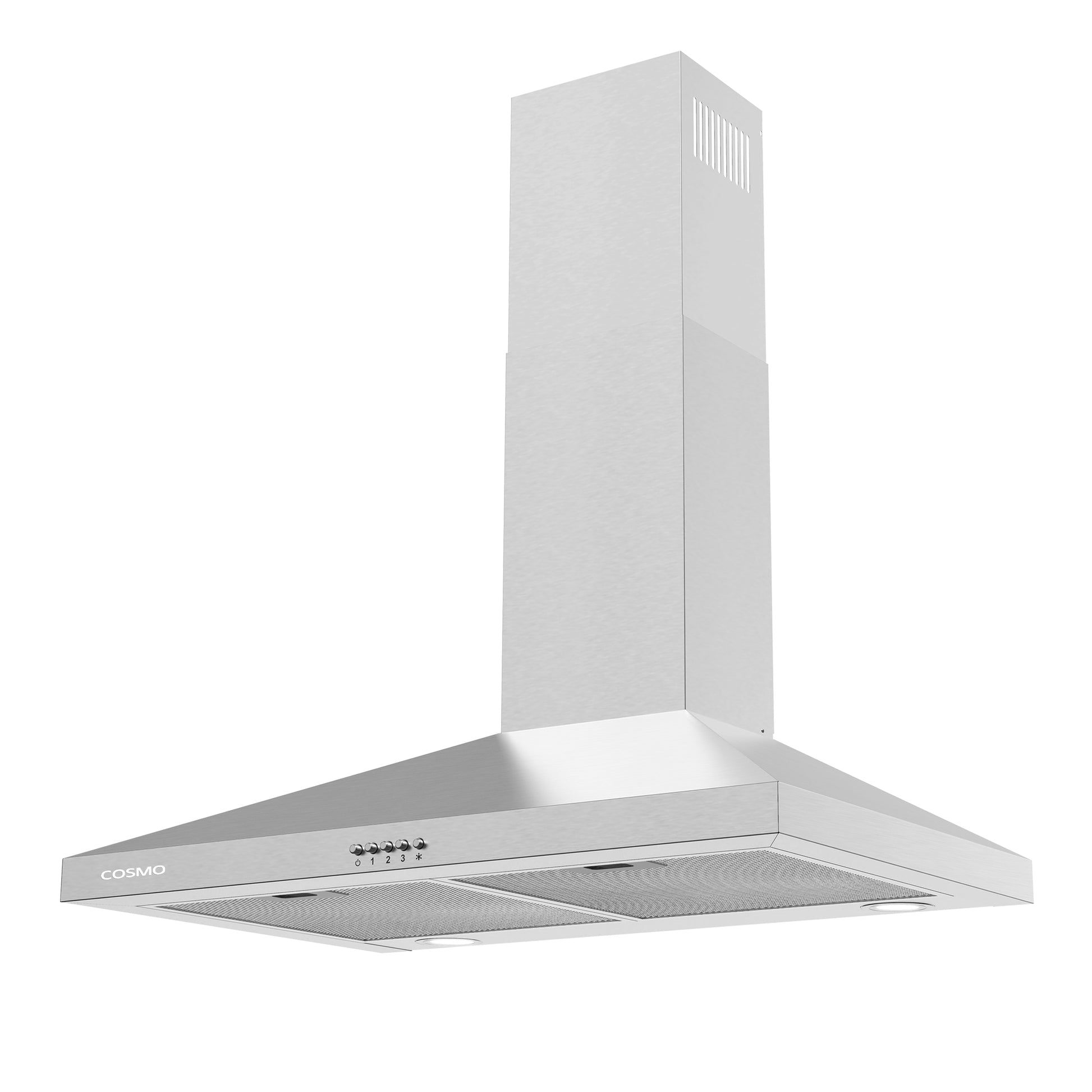 Cosmo 30 in. Ducted Wall Mount Range Hood with LED Lighting and Reusable Filters  in Stainless Steel 250 CFM