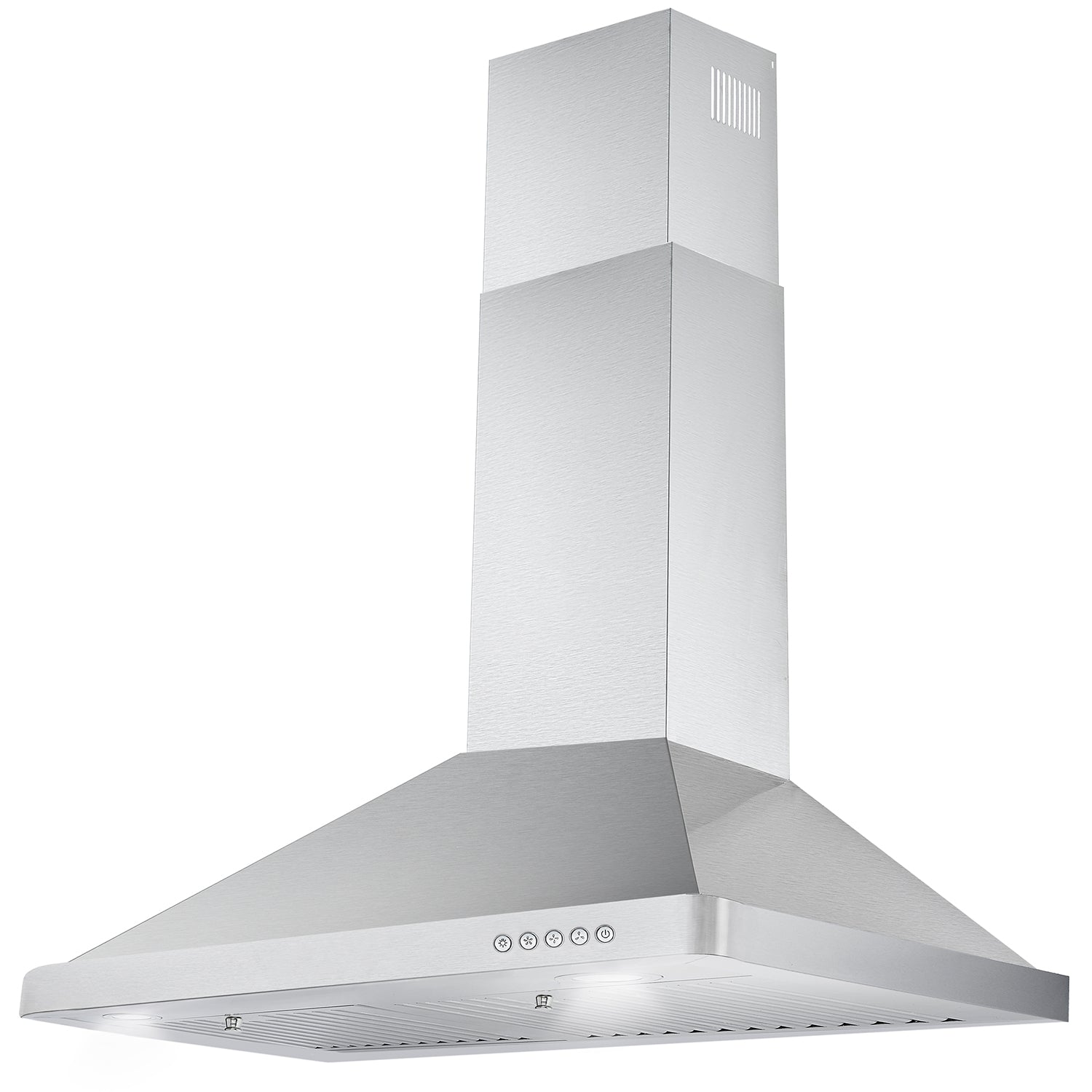 Cosmo 30 in. Stainless Steel  Ducted Wall Mount Range Hood with LED Lighting and Permanent Filters 380 CFM
