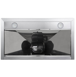 Cosmo 36 in. Stainless Steel Ducted Range Hood with Touch Controls, LED Lighting and Permanent Filters 380 CFM