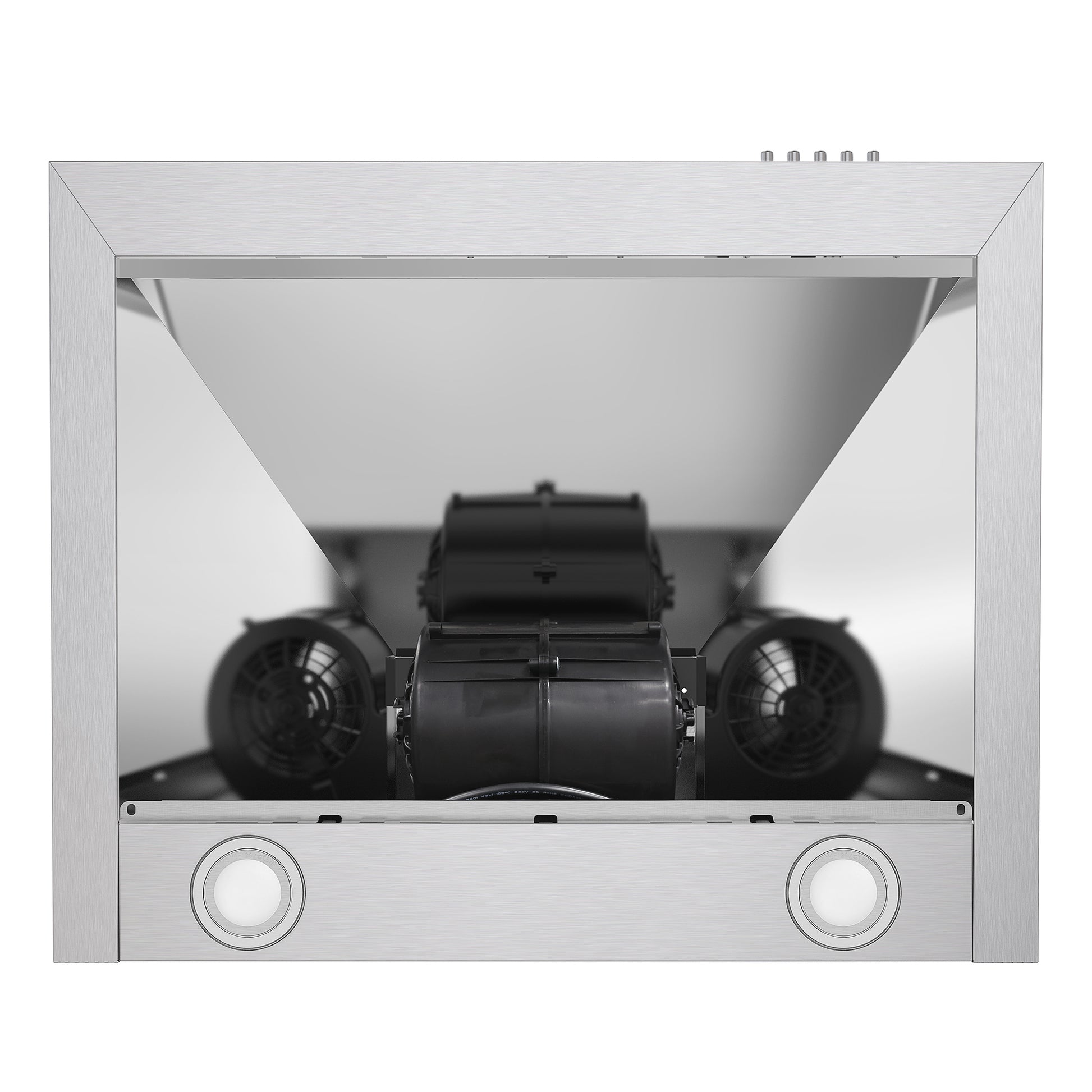 Cosmo 24 in. Stainless Steel Ducted Wall Mount Range Hood with LED Lighting and Permanent Filters 220 CFM