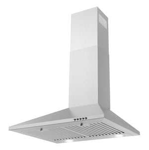 Cosmo 24 in. Stainless Steel Ducted Wall Mount Range Hood with LED Lighting and Permanent Filters 220 CFM