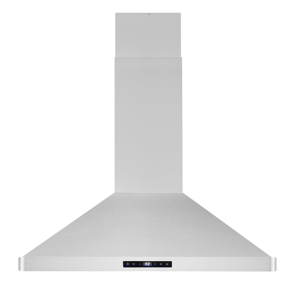 Cosmo 36 in. Stainless Steel Ducted Island Range Hood with 380 CFM, 3-Speed Fan, Permanent Filters, LED Lights