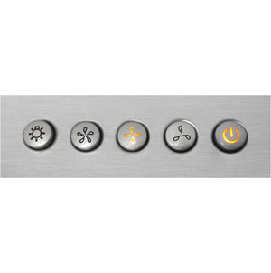 Cosmo 30 in. Stainless Steel Ducted Wall Mount Range Hood with LED Lighting and Permanent Filters 380 CFM