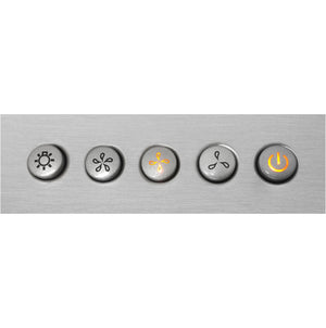 Cosmo 30 in. Stainless Steel Ductless Wall Mount Range Hood with LED Lighting and Carbon Filter Kit 380 CFM