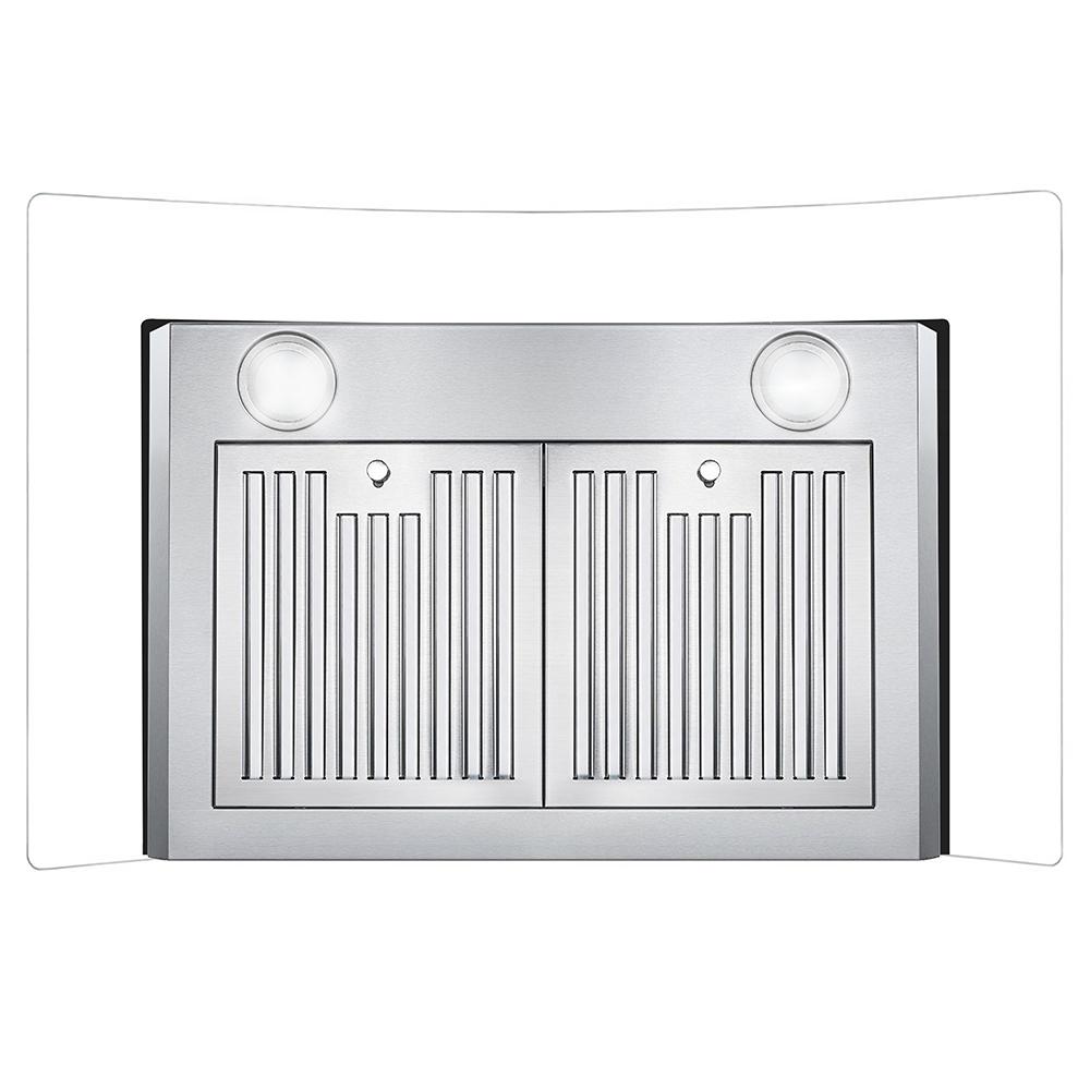 Cosmo 30 in. Stainless Steel Ducted Wall Mount Range Hood with Touch Controls, LED Lighting and Permanent Filters