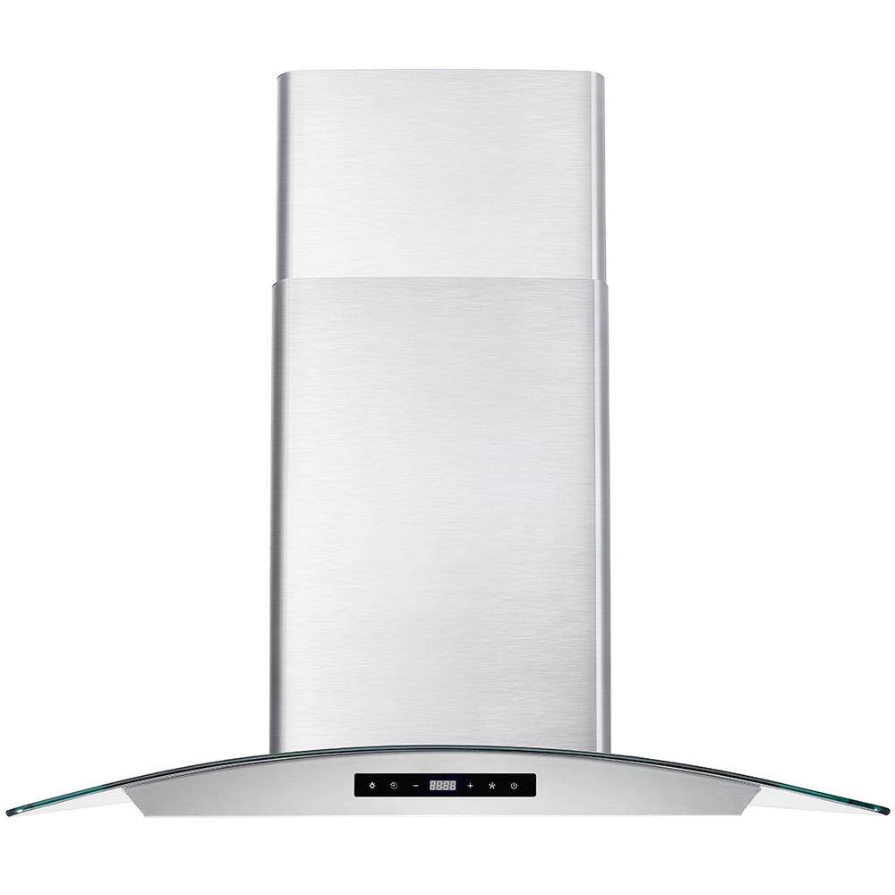 Cosmo 30 in. Stainless Steel Ducted Wall Mount Range Hood with Touch Controls, LED Lighting and Permanent Filters