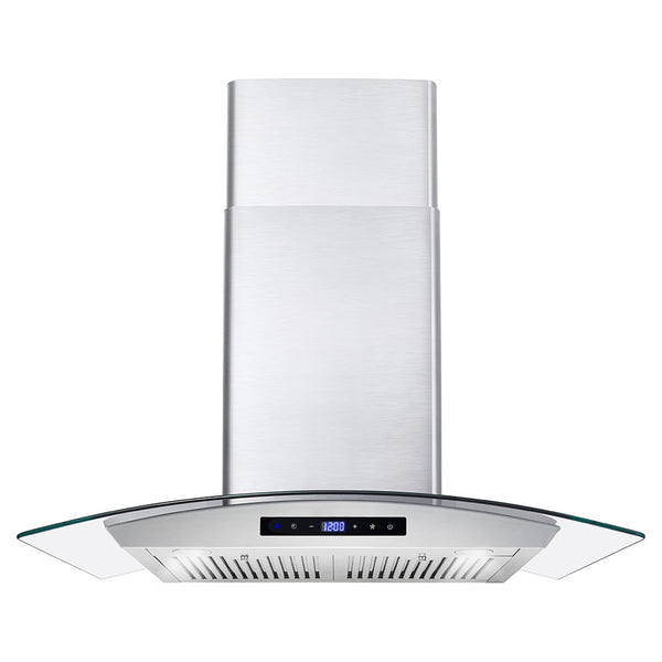 Cosmo 30 in. Stainless Steel Ducted Wall Mount Range Hood with Touch Controls 380 CFM