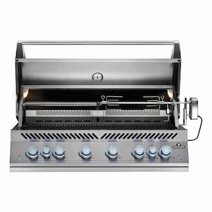 Napoleon Built-In 700 Series 44-Inch Natural Gas Grill w/ Infrared Rear Burner & Rotisserie Kit - BIG44RBNSS-1