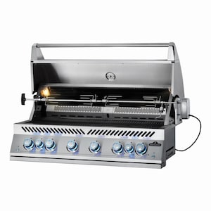 Napoleon Built-In 700 Series 44-Inch Natural Gas Grill w/ Infrared Rear Burner & Rotisserie Kit - BIG44RBNSS-1