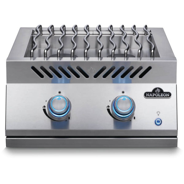 NAPOLEON BUILT-IN 700 SERIES DUAL RANGE TOP BURNER WITH STAINLESS STEEL COVER BIB18RTPSS