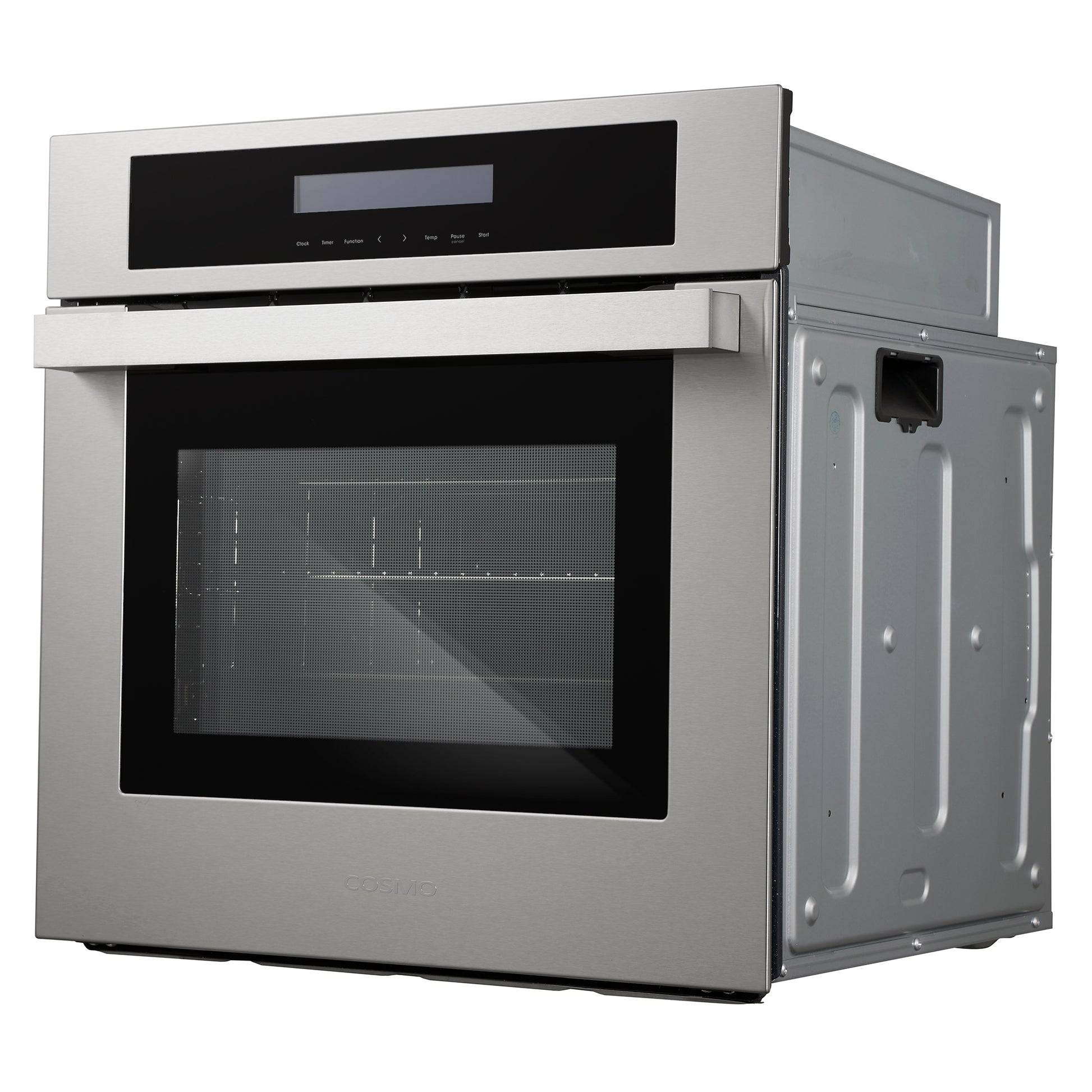 Cosmo 24 in. Stainless Steel 2.5 cu. ft. Single Electric Wall Oven w/8 Functions and True European Convection