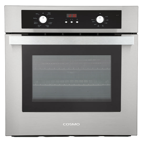 Cosmo 24 in. Electric Built-In Wall Oven with 2.5 cu. ft. Capacity, 8 Functions & Turbo True European Convection