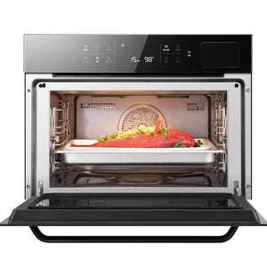 ROBAM  24-in Air Fry Convection European Element Single Electric Wall Oven (Black) CQ760
