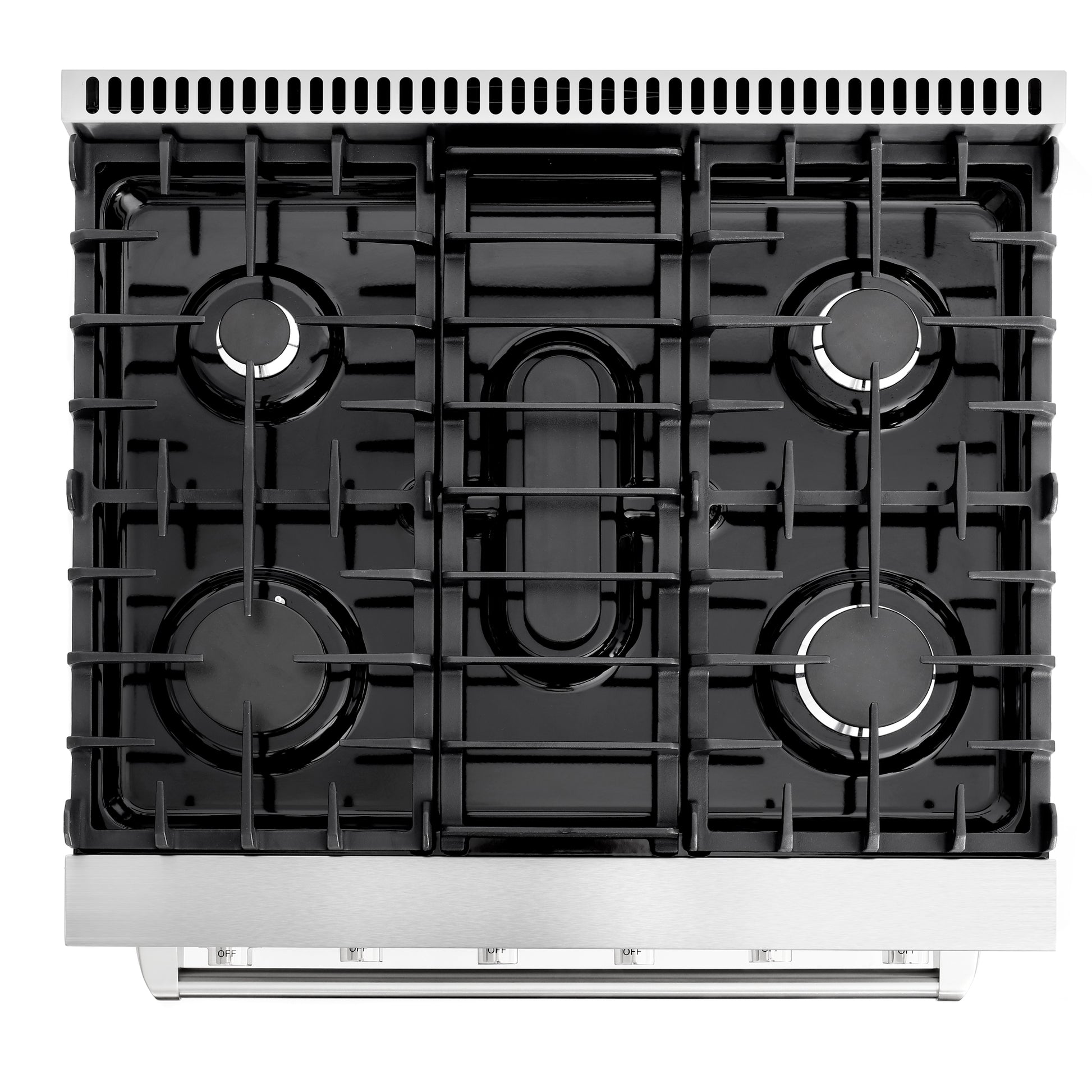 Cosmo 30 in. Slide-In Freestanding Gas Range in Stainless Steel with 5 Sealed Burners, Cast Iron Grates, 4.5 cu. ft. Capacity Convection Oven
