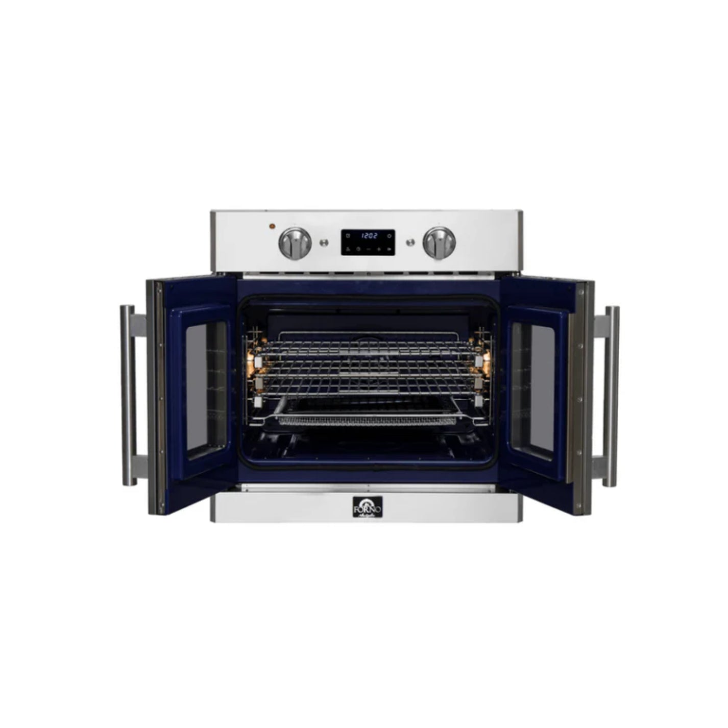 Forno Gallico 30 in. French Door Electric Wall Oven Stainless Steel, Air Fry & Sous Vide, FBOEL1371-30