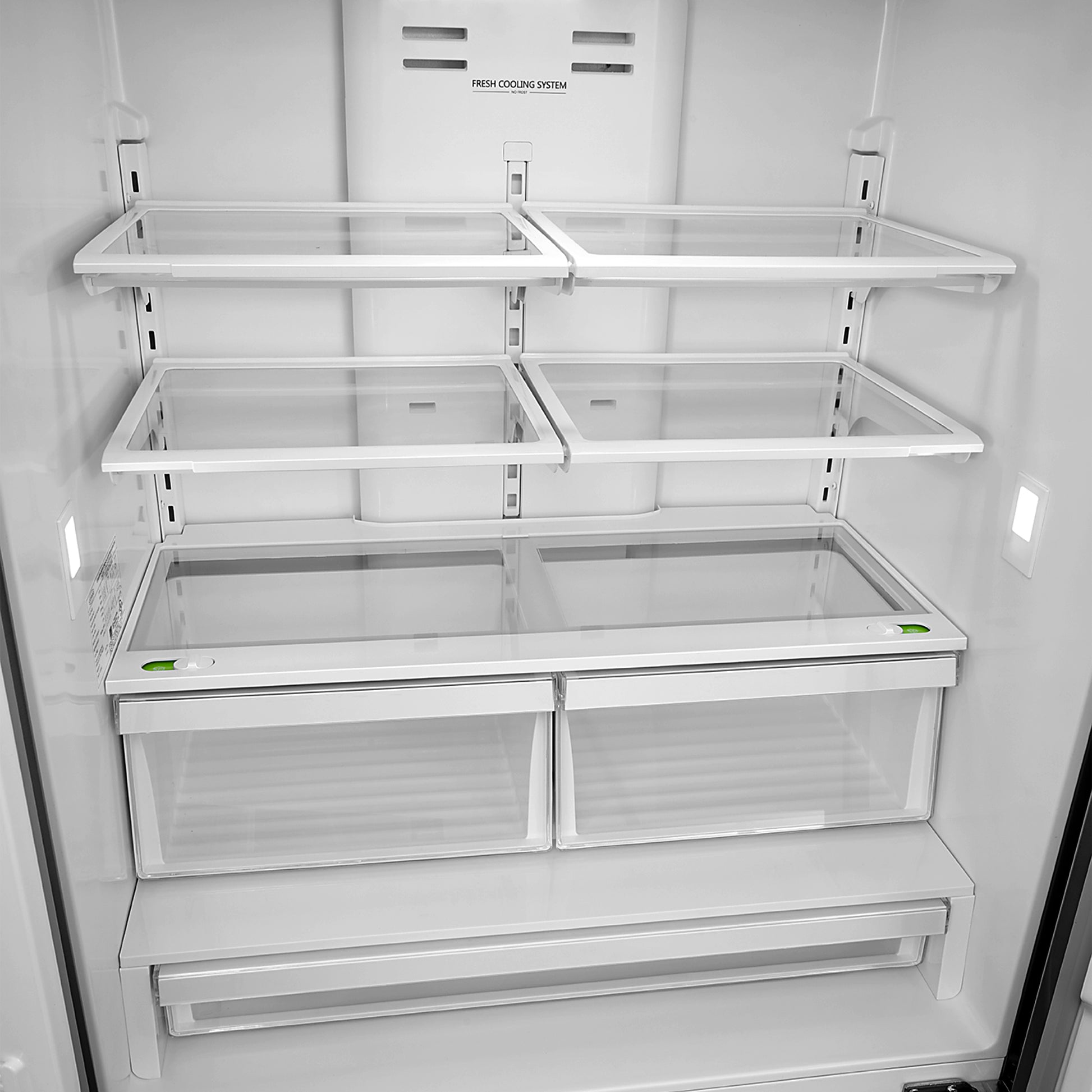 Cosmo 22.5 cu. ft. Stainless Steel 4-Door French Door Refrigerator with Pull Handle