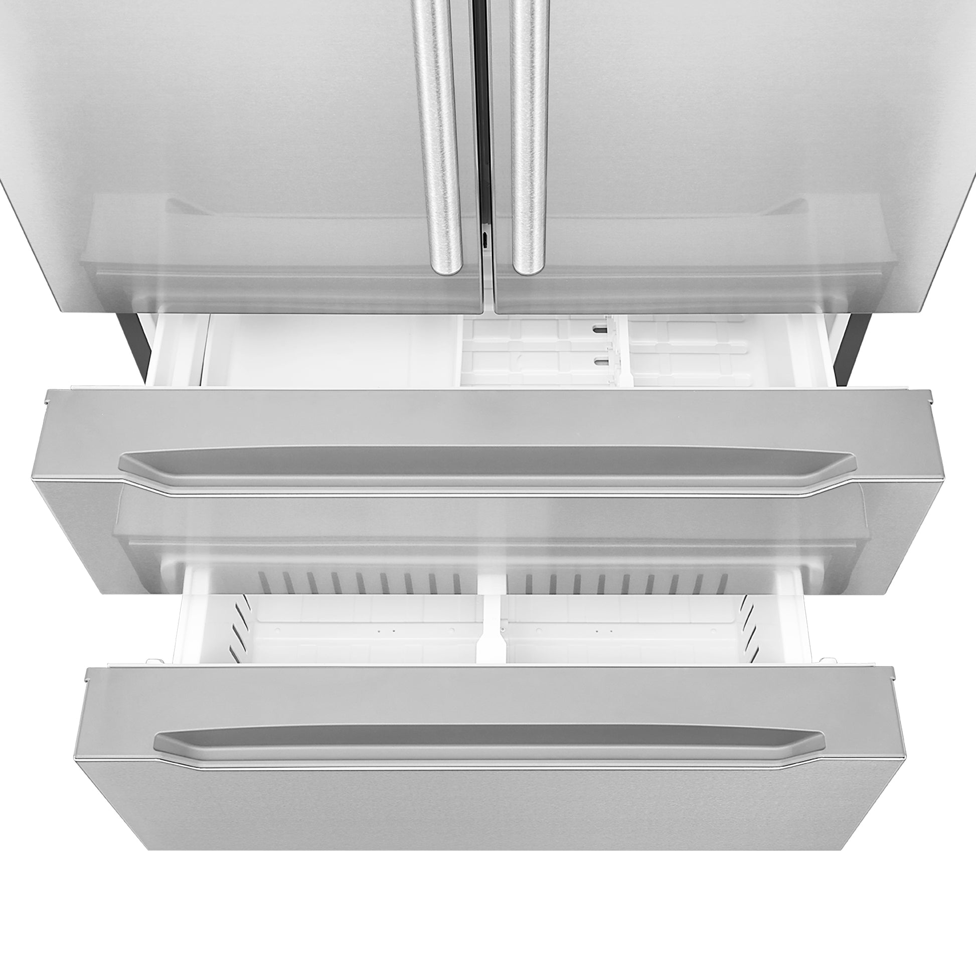 Cosmo 22.5 cu. ft. Stainless Steel 4-Door French Door Refrigerator with Pull Handle