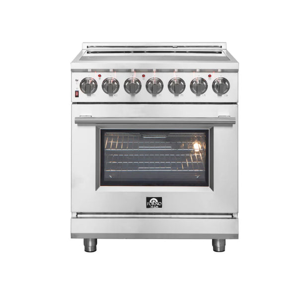 Forno Massimo 30-inch Freestanding Electric Range Stainless Steel, 5 Elements, FFSEL6020-30