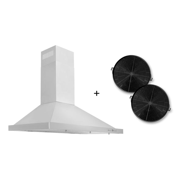 ZLINE 30" Recirculating Wall Mount Range Hood - Stainless Steel with Charcoal Filters