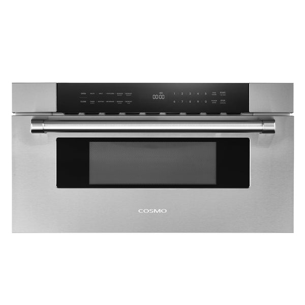 Cosmo 30 in. Built-in Microwave Drawer with Automatic Presets, in Stainless Steel Touch Controls, Defrosting Rack and 1.2 cu. ft. Capacity