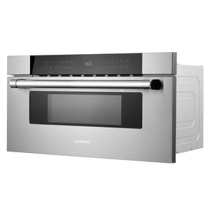 Cosmo 30 in. Built-in Microwave Drawer with Automatic Presets, in Stainless Steel Touch Controls, Defrosting Rack and 1.2 cu. ft. Capacity