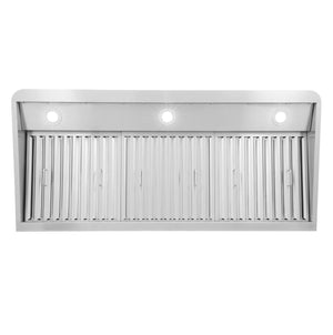 Cosmo 48 in. Stainless Steel Ducted Under Cabinet Range Hood with Soft-Touch Controls, Permanent Filters, 4-Speed Fan, LED Lights 500 CFM