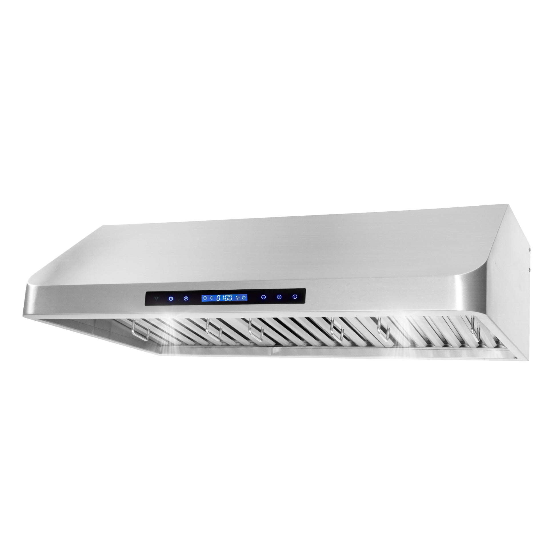 Cosmo 36 in. Stainless Steel Ducted Under Cabinet Range Hood with Touch Display, LED Lighting and Permanent Filters 500 CFM