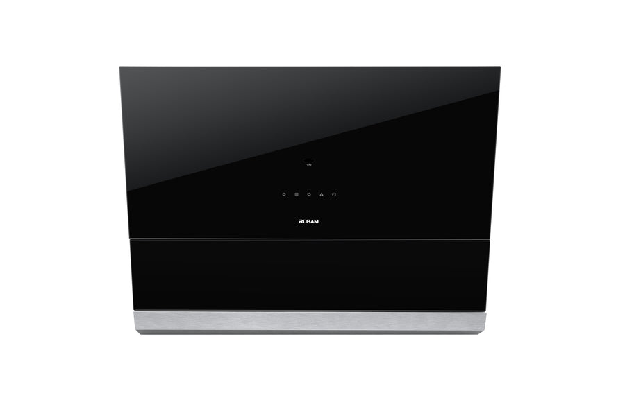 ROBAM  30-in Ducted Range Hood With Tempered Glass In Onxy Black Undercabinet A671