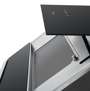 ROBAM  30-in Ducted Range Hood With Tempered Glass In Onxy Black Undercabinet A671