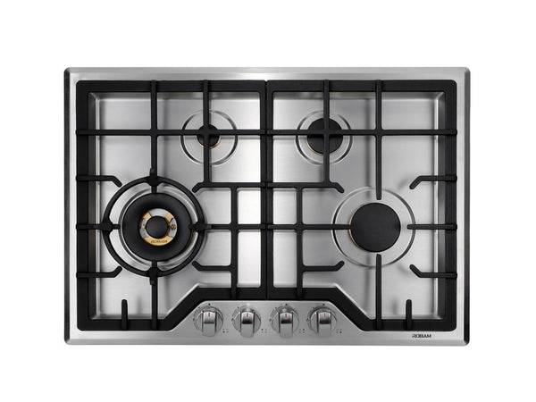 ROBAM  G Model 30-in 4 Burners Stainless Steel Gas Cooktop G413