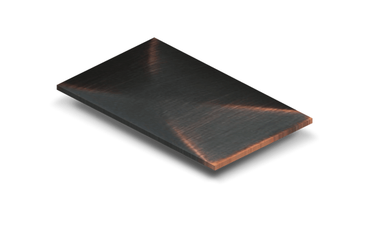 3 x 5 Oil-Scoured Bronze Copper Test