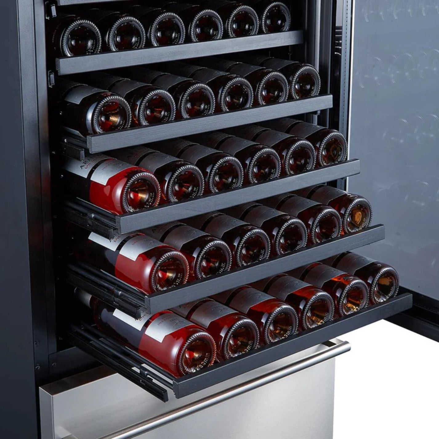 Forno 24 in. 108 Bottle Triple Zone Wine Cooler, FWCDR6628-24S