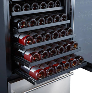 Forno 24 in. 108 Bottle Triple Zone Wine Cooler, FWCDR6628-24S