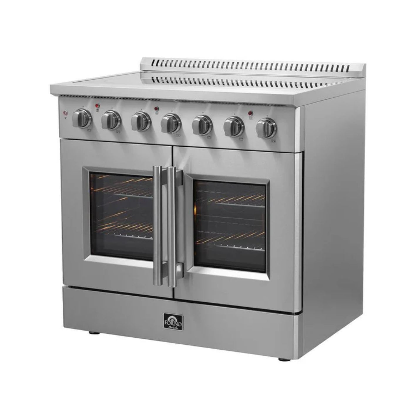 Forno Galiano 36-inch French Door Electric Range Stainless Steel, 5 Elements, FFSEL6917-36