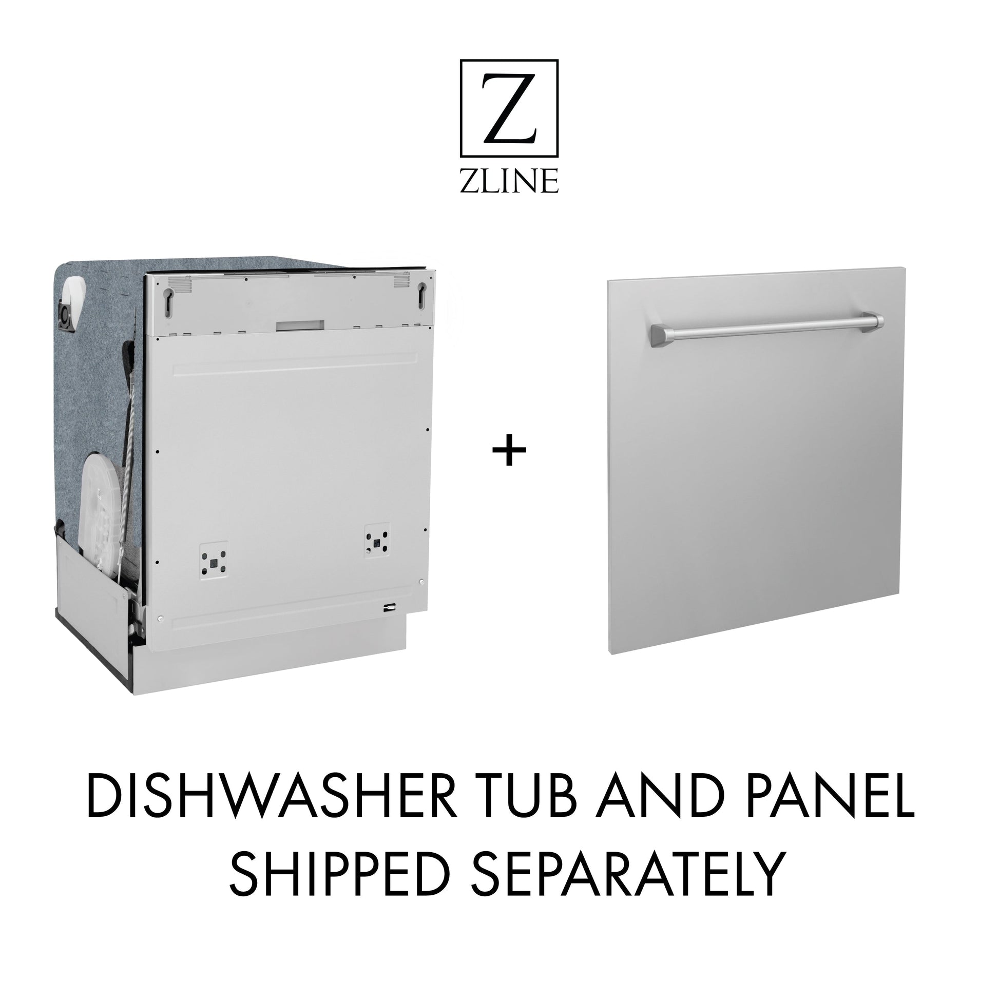 ZLINE Autograph Edition 24" 3rd Rack Top Touch Control Tall Tub Dishwasher - Matte White with Accent Handle