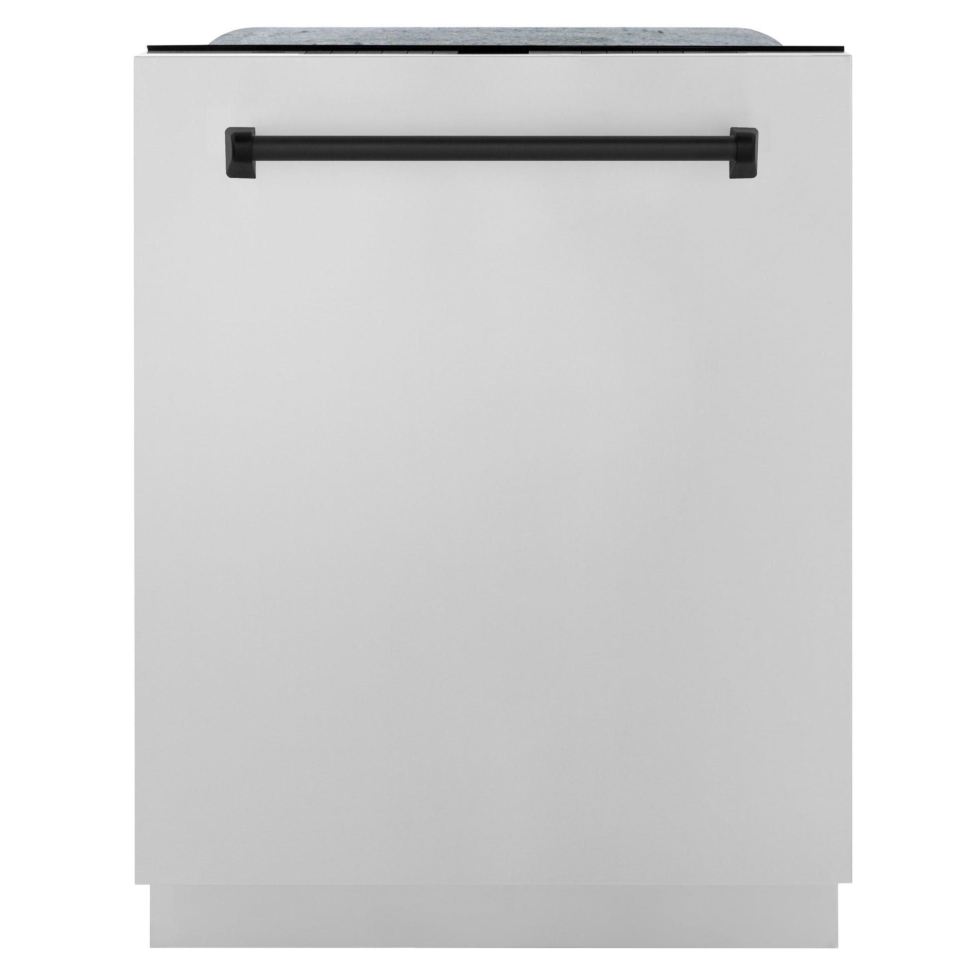 ZLINE Autograph Edition 24" 3rd Rack Top Touch Control Tall Tub Dishwasher - Stainless Steel with Accent Handle