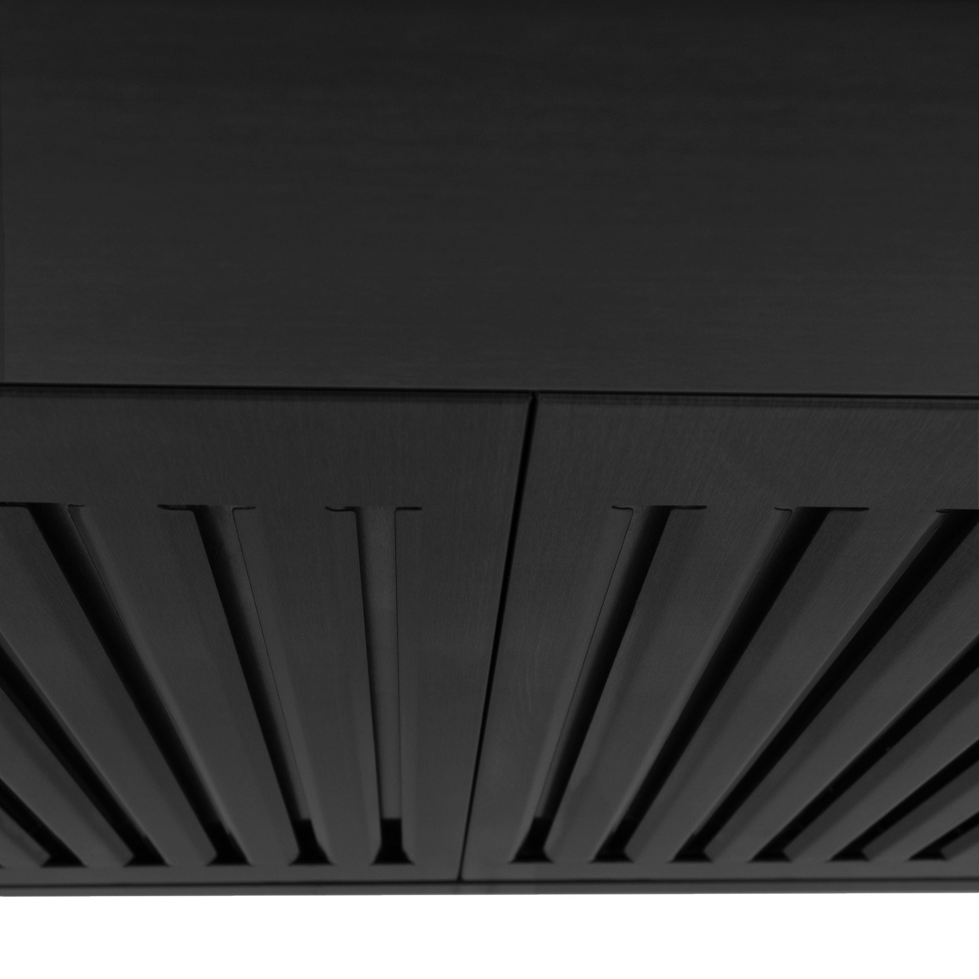 ZLINE 42" Recirculating Wall Mount Range Hood - Black Stainless Steel with Charcoal Filters