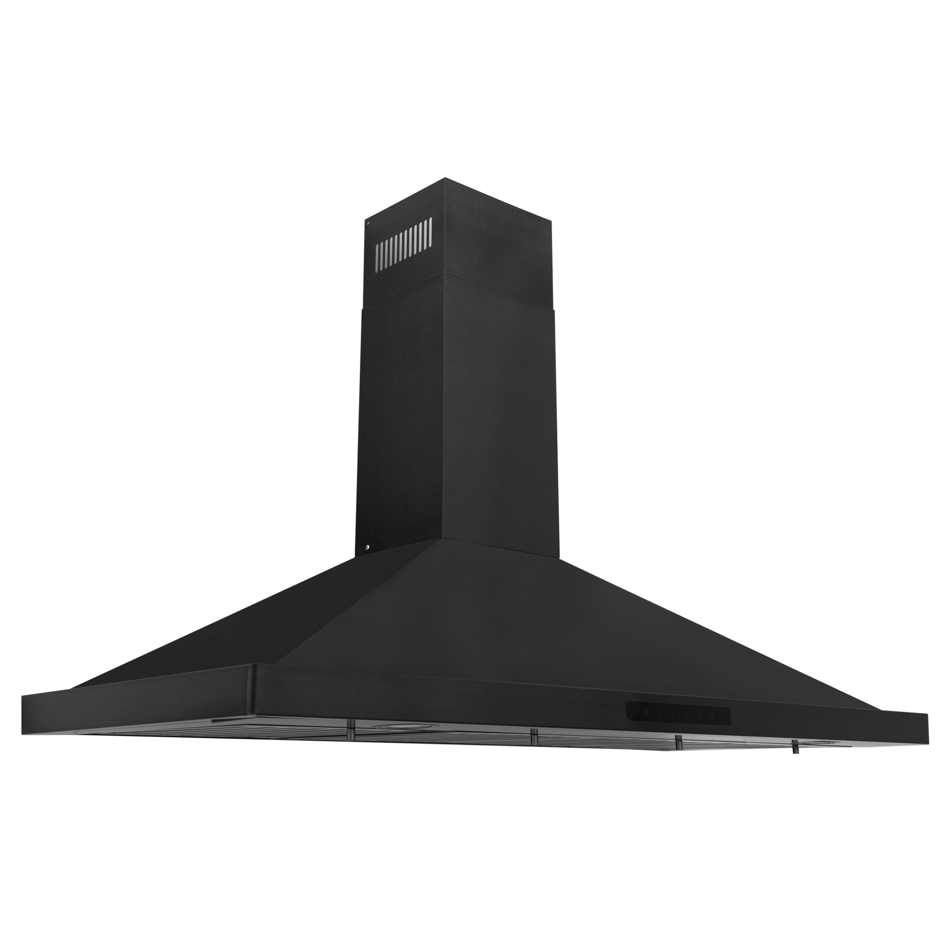ZLINE 48" Recirculating Wall Mount Range Hood - Black Stainless Steel with Charcoal Filters