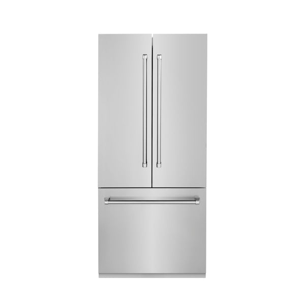 ZLINE 36" Built-In 3-Door French Door Refrigerator - Stainless Steel with Internal Water and Ice Dispenser