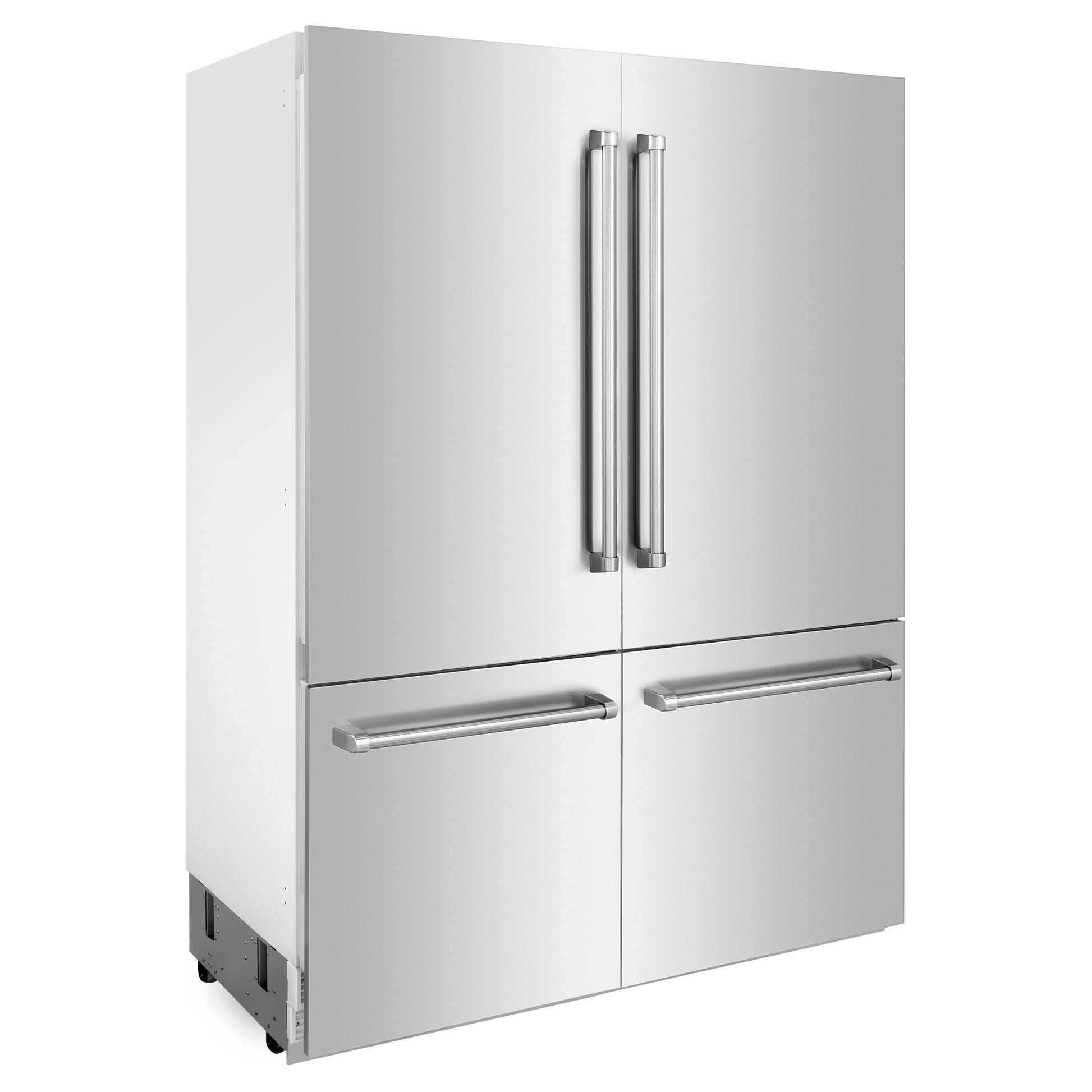ZLINE 60" Built-In 4-Door French Door Refrigerator with Internal Water and Ice Dispenser - Stainless Steel