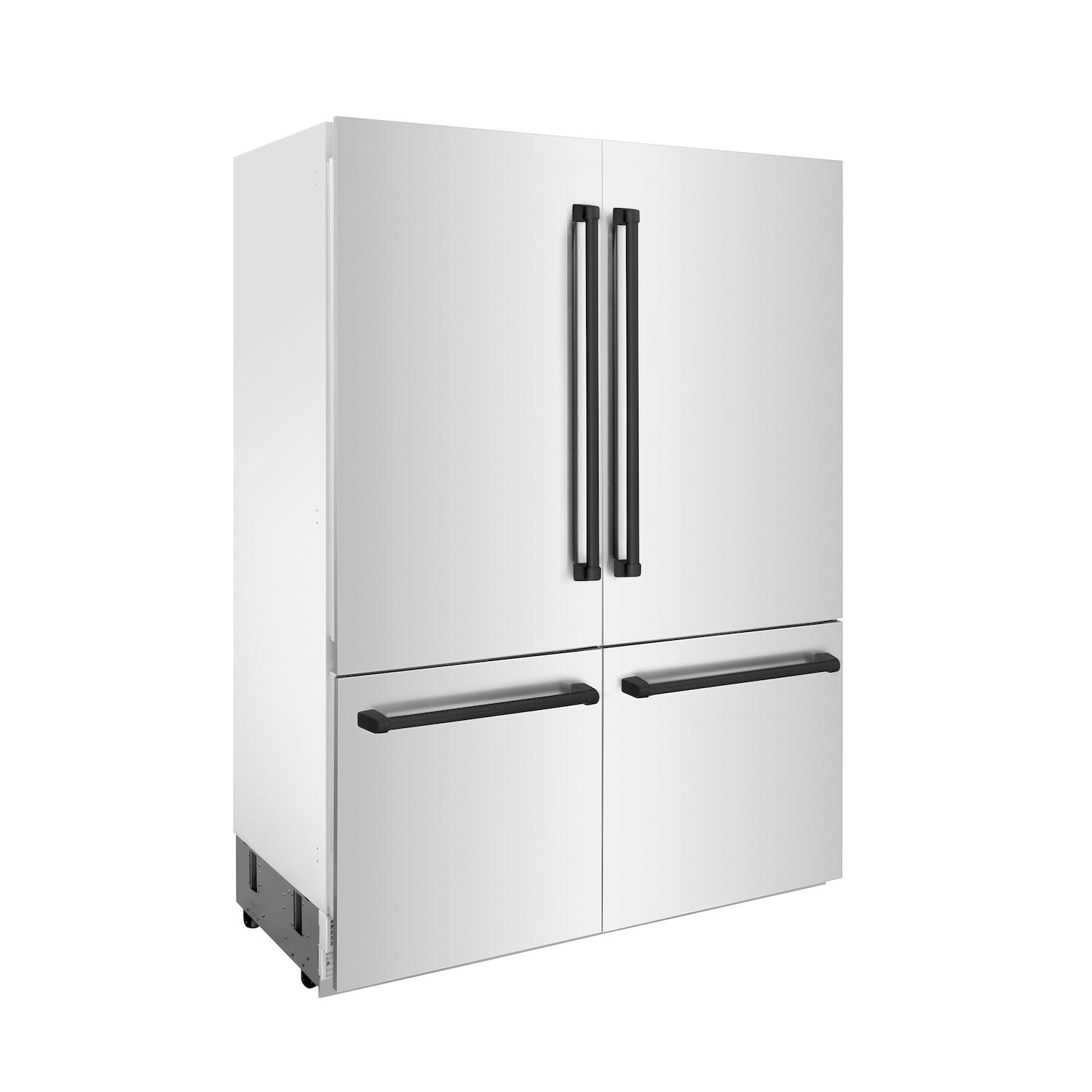 ZLINE Autograph Edition 60" Built-in 4-Door French Door Refrigerator - Stainless Steel with Matte Black Accents, Internal Water and Ice Dispenser