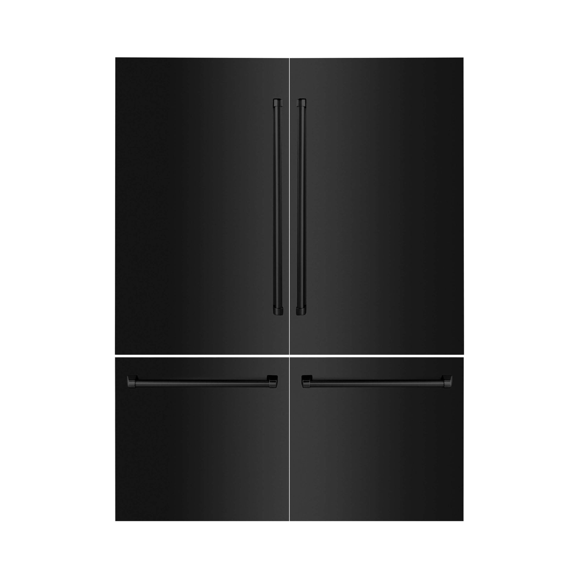 Panels & Handles Only - ZLINE 60" Refrigerator Panels in Black Stainless Steel