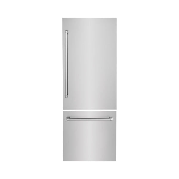 Panels & Handles Only - ZLINE 30" Refrigerator Panels in Stainless Steel