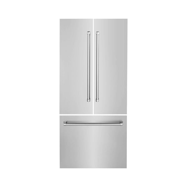 Panels & Handles Only - ZLINE 36" Refrigerator Panels in Stainless Steel
