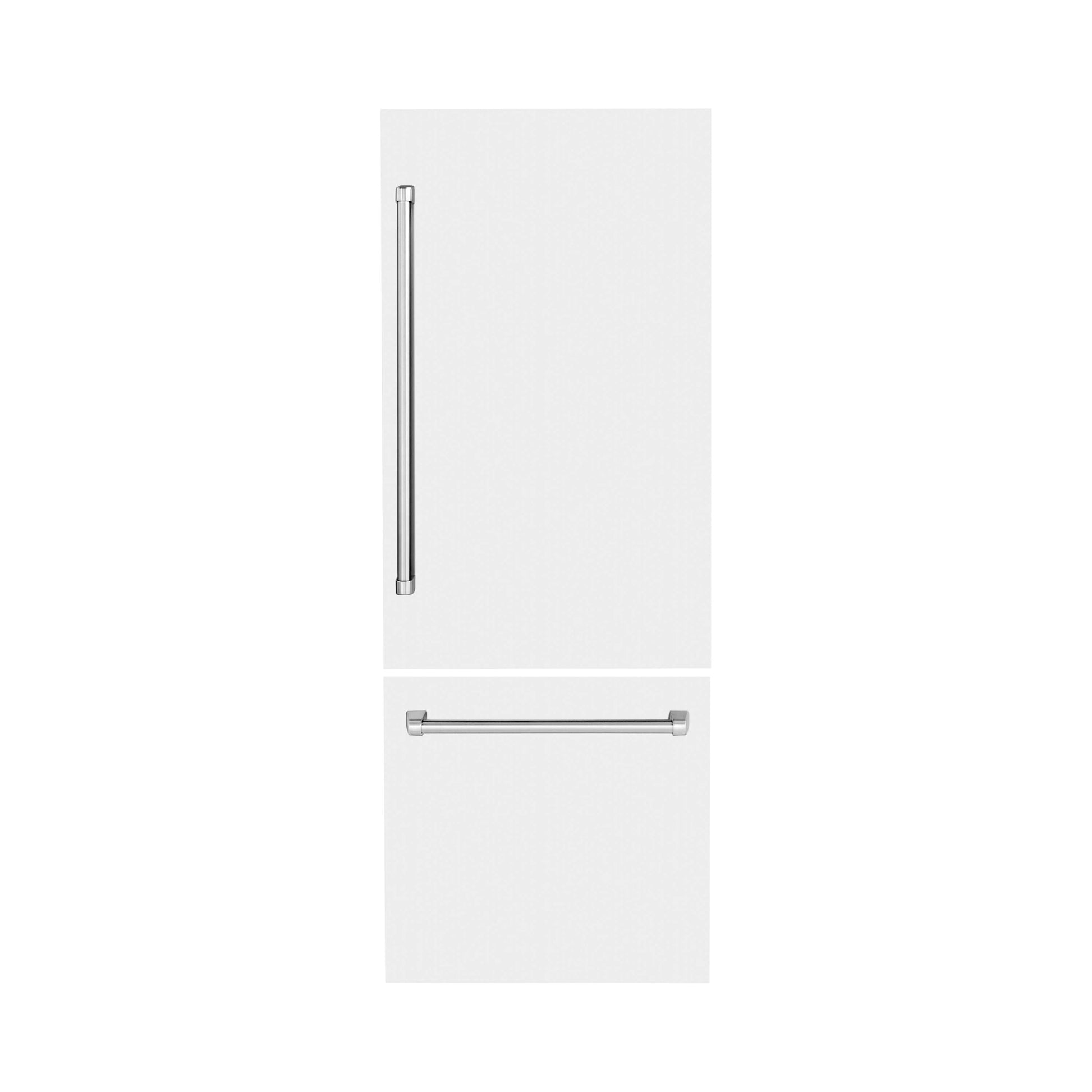 Panels & Handles Only - ZLINE 30" Refrigerator Panels in Matte White