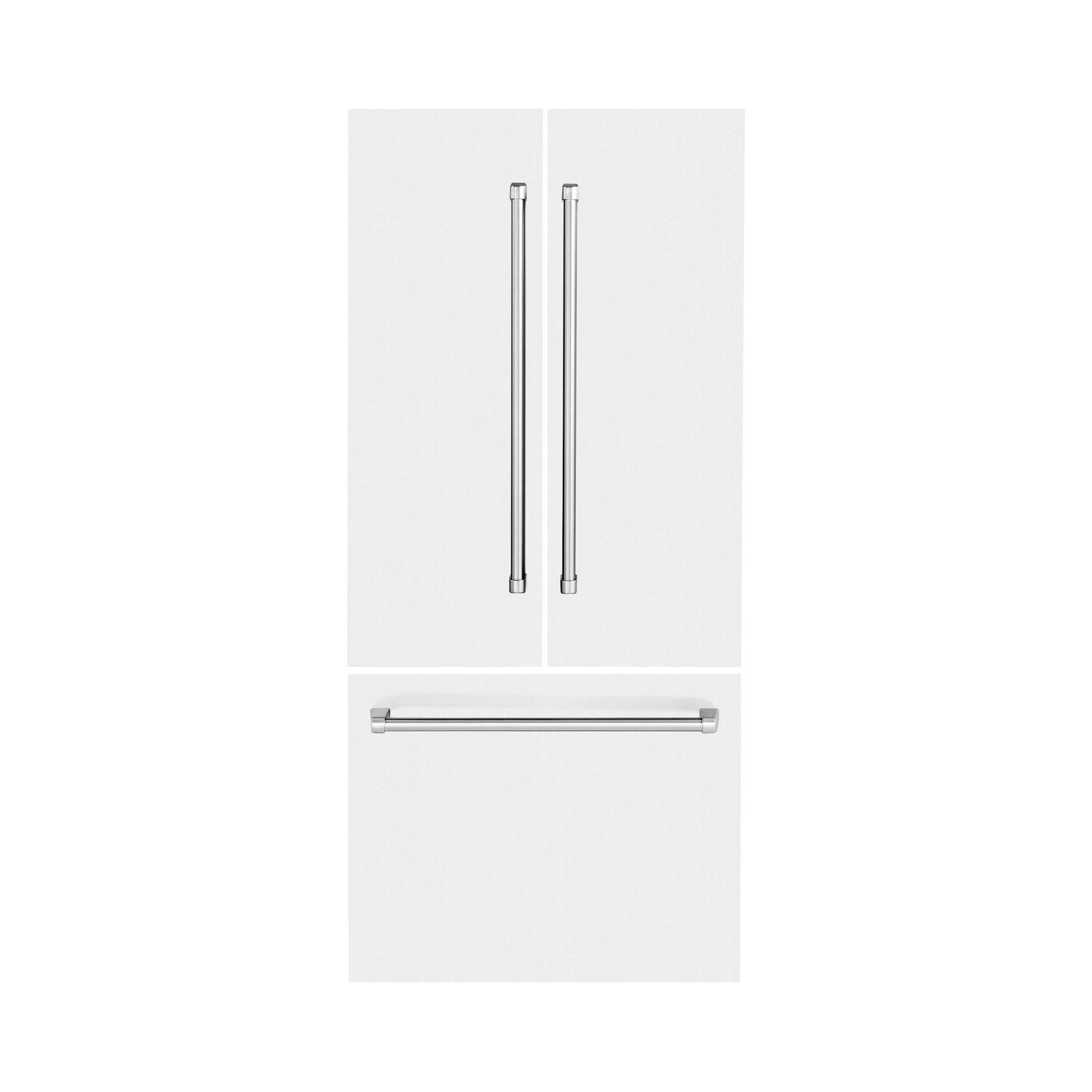 Panels & Handles Only - ZLINE 36" Refrigerator Panels in Matte White