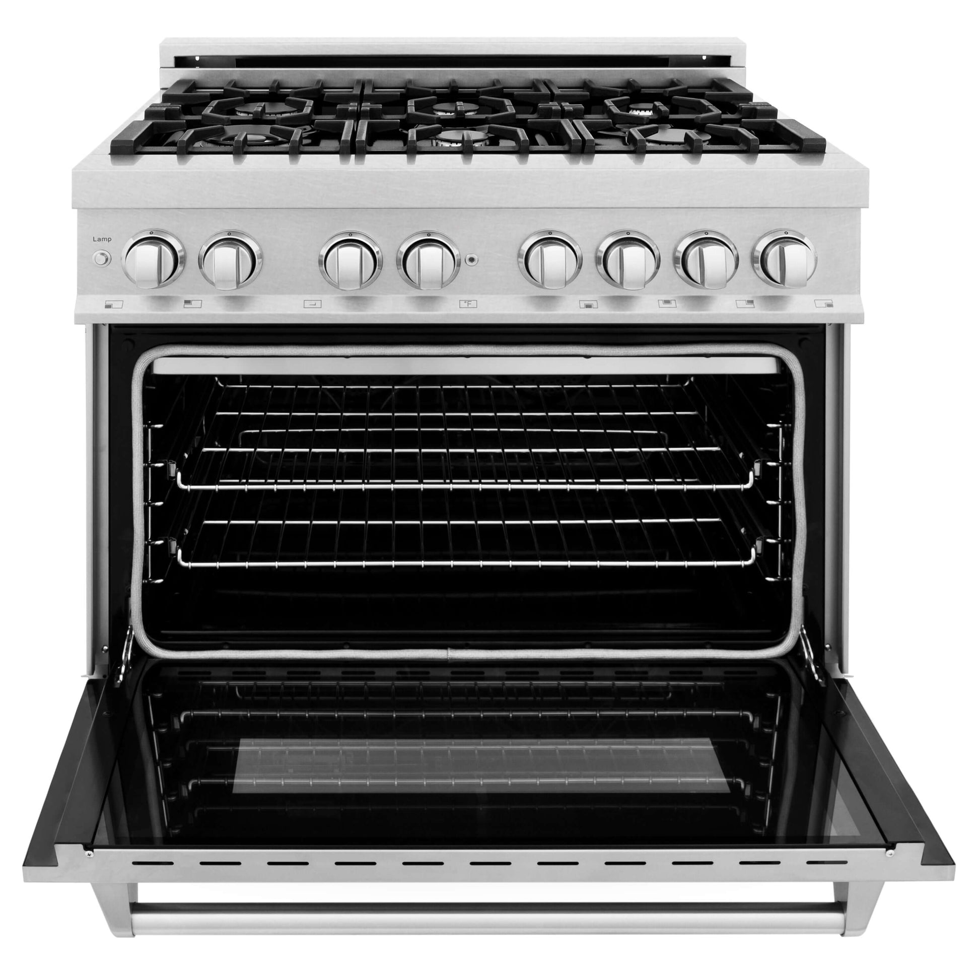 ZLINE 3-Appliance 36" Kitchen Package with Fingerprint Resistant Stainless Dual Fuel Range, Ducted Vent Range Hood, and Tall Tub Dishwasher